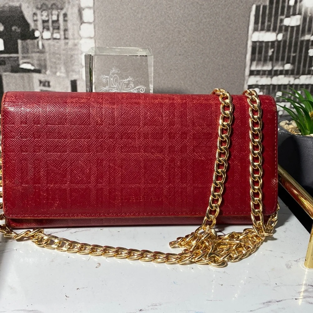 Authentic Burberry Long Leather Wallet_2